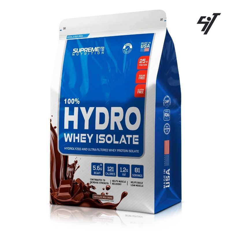 SUPREME NUTRITION - 100% Hydro Whey Isolate Chocolate 5.5 lb