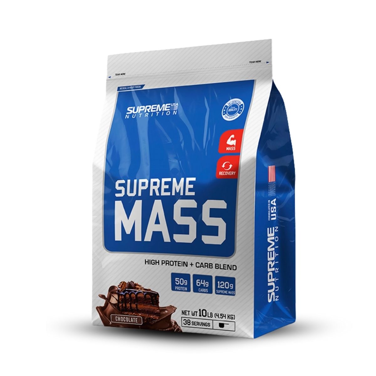 SUPREME NUTRITION - Supreme Mass 10Lb Chocolate+Creatina Myprotein 250Gr