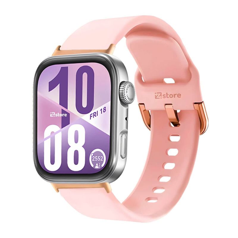 GENERICO - Correa Silicona Para Huawei Watch Fit 4 Hebilla Gold Rose Rosado