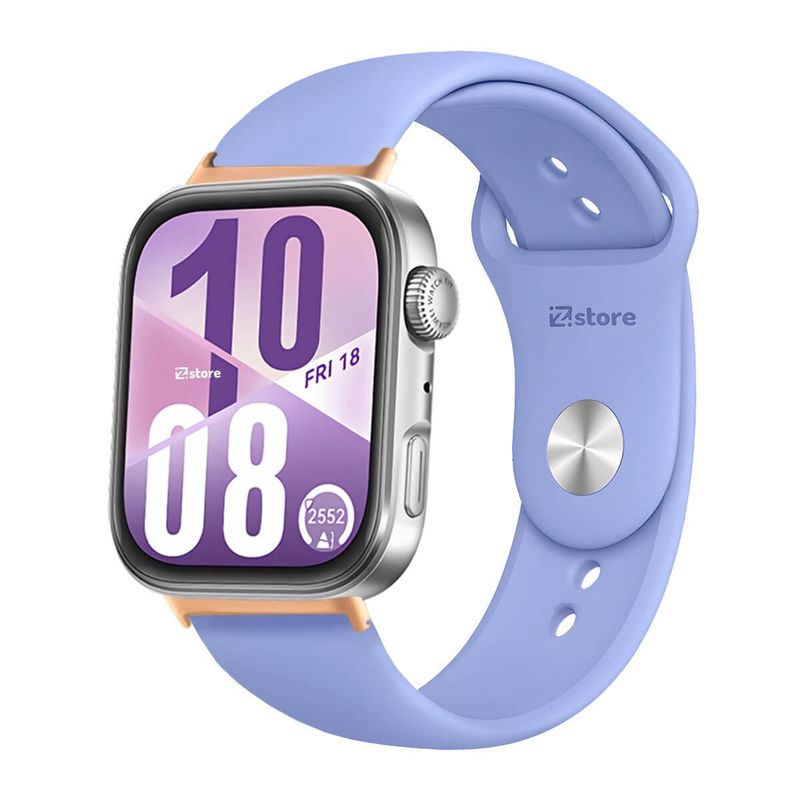 GENERICO - Correa Silicona Para Huawei Watch Fit 4 Broche Metal Gold Rose Lavanda