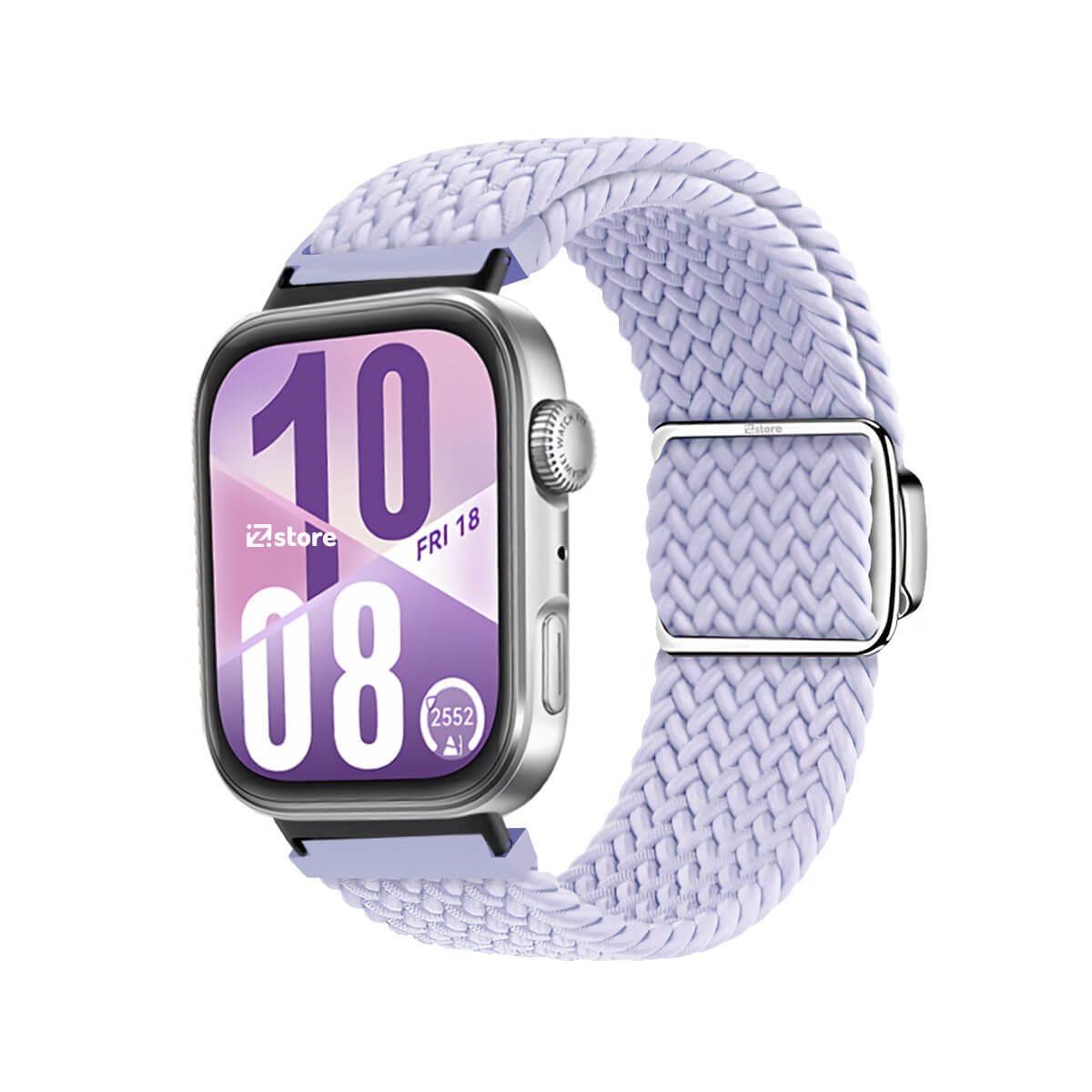 GENERICO - Correa de Nylon para Huawei Watch Fit 4 Broche Magnético lila Black