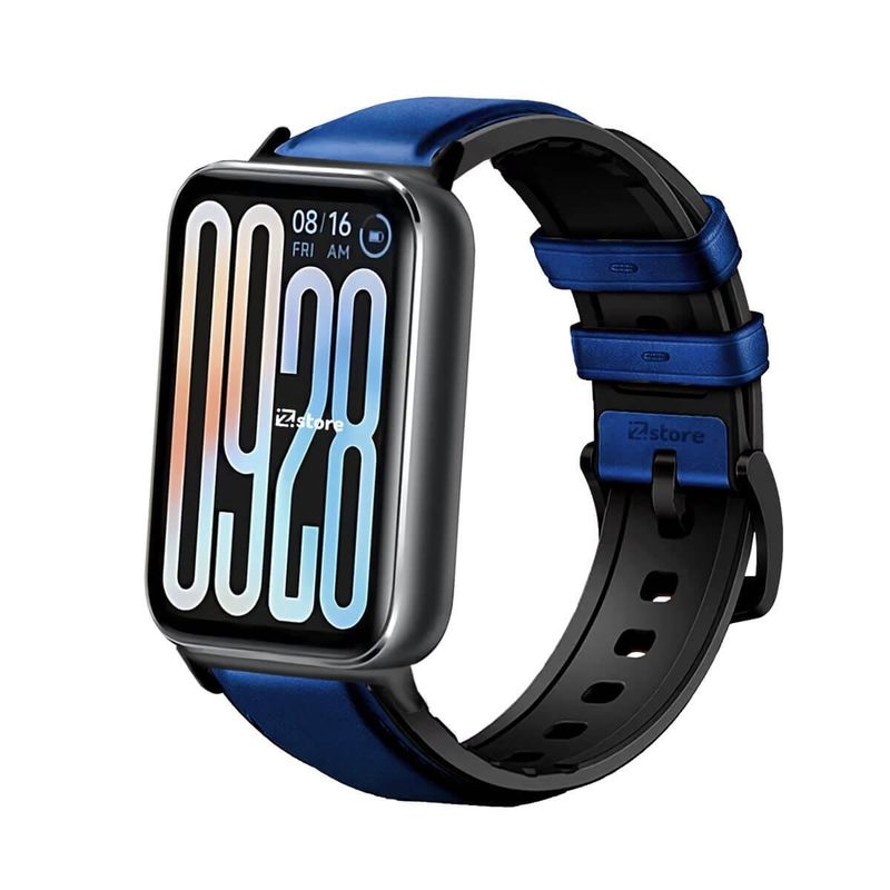 GENERICO - Correa de Cuero Para Xiaomi Smartband 9 Pro Black Azul