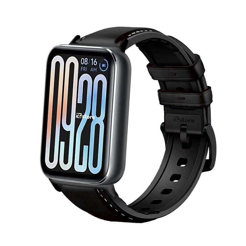 GENERICO - Correa de Cuero Para Xiaomi Smartband 9 Pro Black Negro