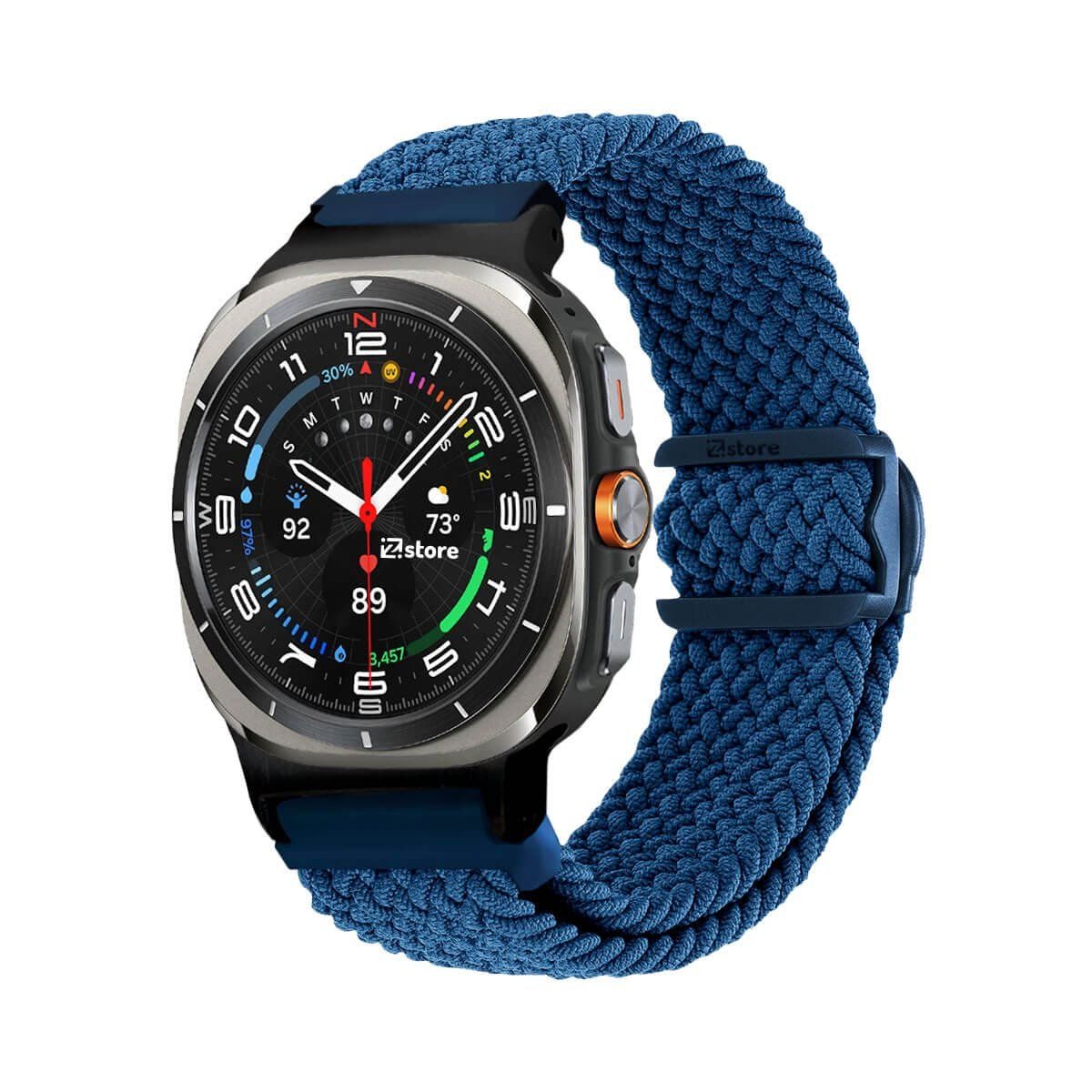 GENERICO - Correa de Nylon Para Samsung Galaxy Watch Ultra Azul Oscuro