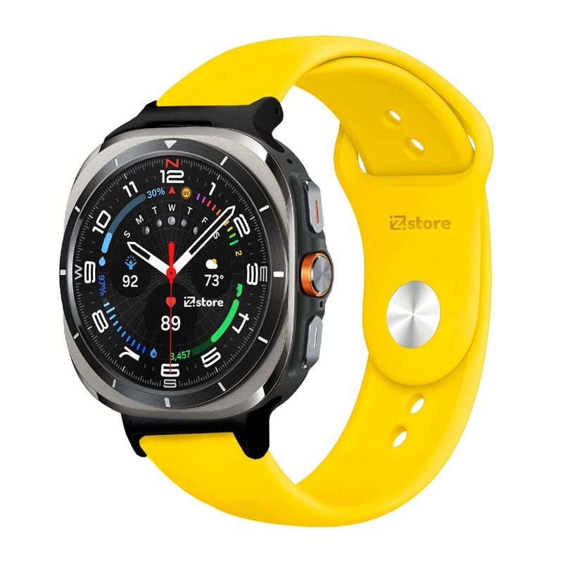 GENERICO - Correa Silicona Para Samsung Galaxy Watch Ultra Broche Amarillo