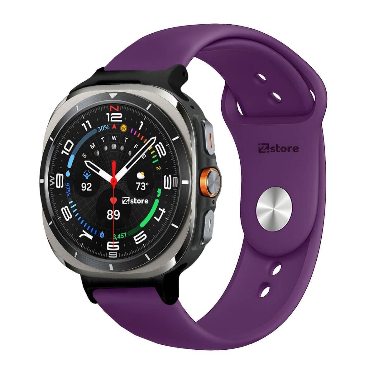 GENERICO - Correa Silicona Para Samsung Galaxy Watch Ultra Broche Morado