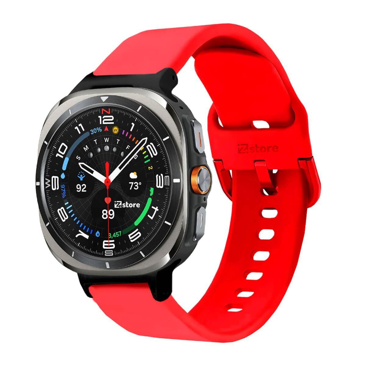 GENERICO - Correa Para Samsung Galaxy Watch Ultra Hebilla Rojo