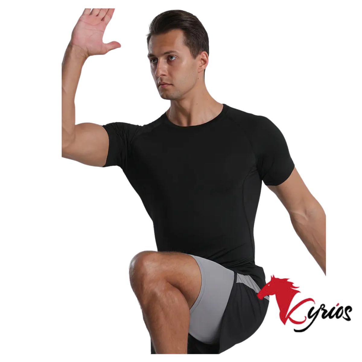 NO LOGO - Polo Manga Corta Sport Para Hombre Color Negro