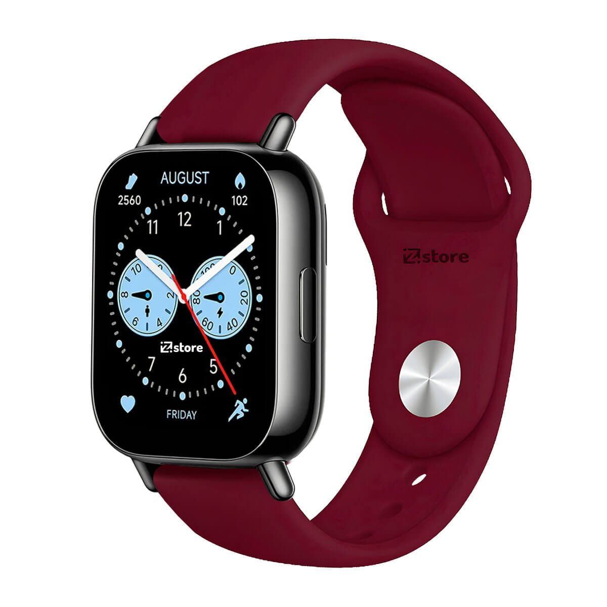 GENERICO - Correa Silicona Para Amazfit Bip 6 Broche Vino