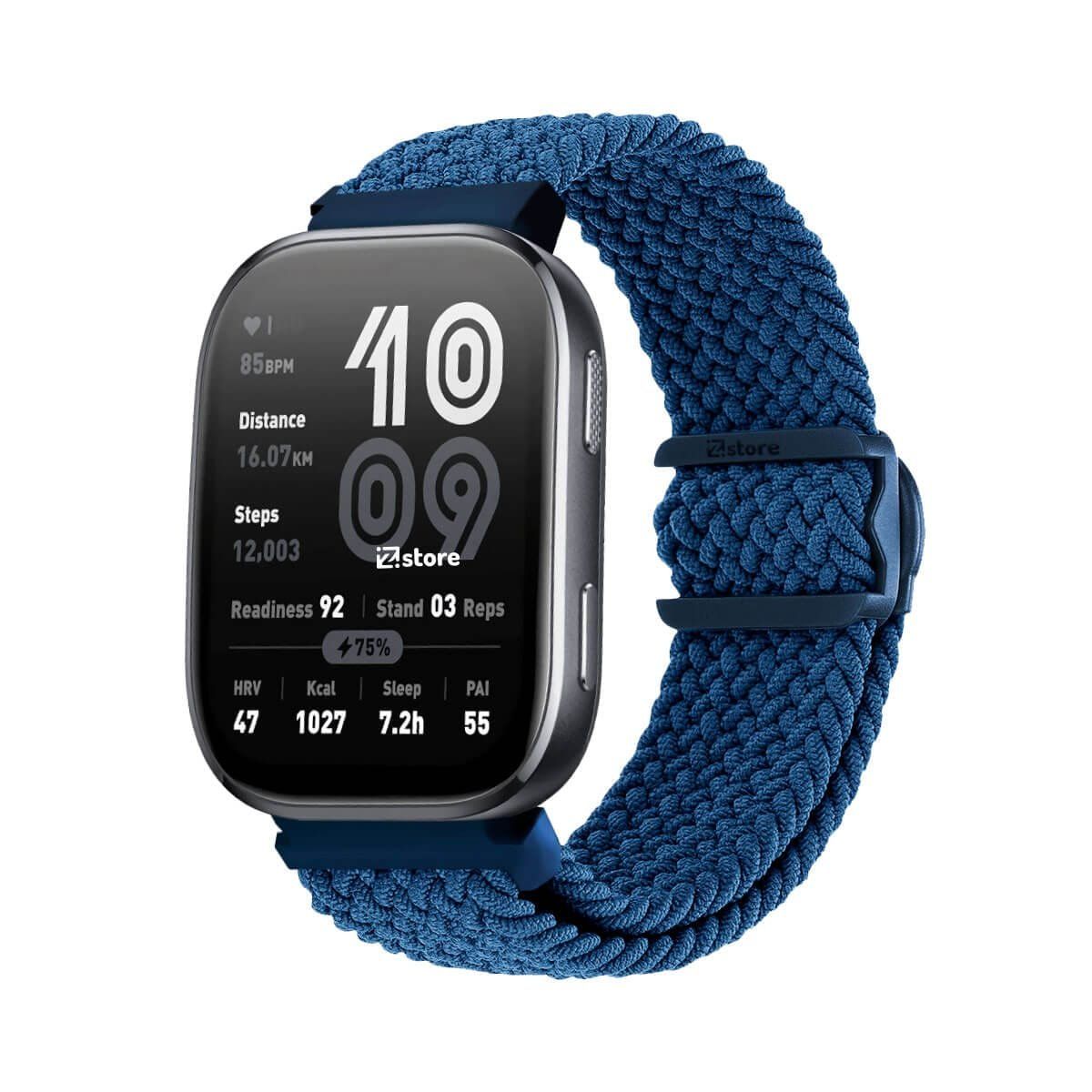 GENERICO - Correa de Nylon Para Amazfit Bip 6 Broche PVC Azul Oscuro
