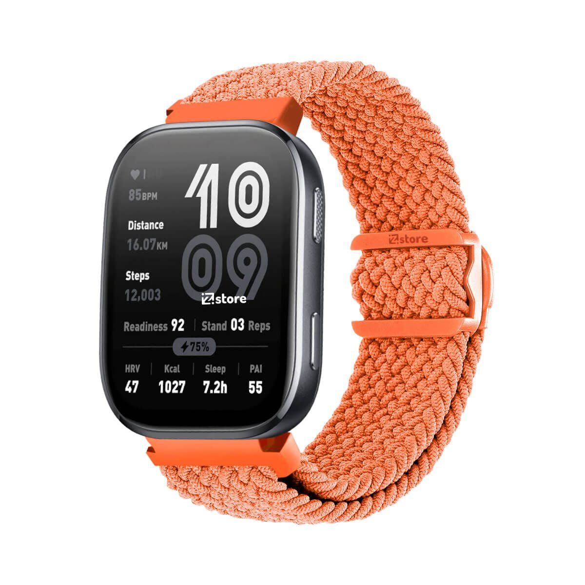 GENERICO - Correa de Nylon Para Amazfit Bip 6 Broche PVC Naranja