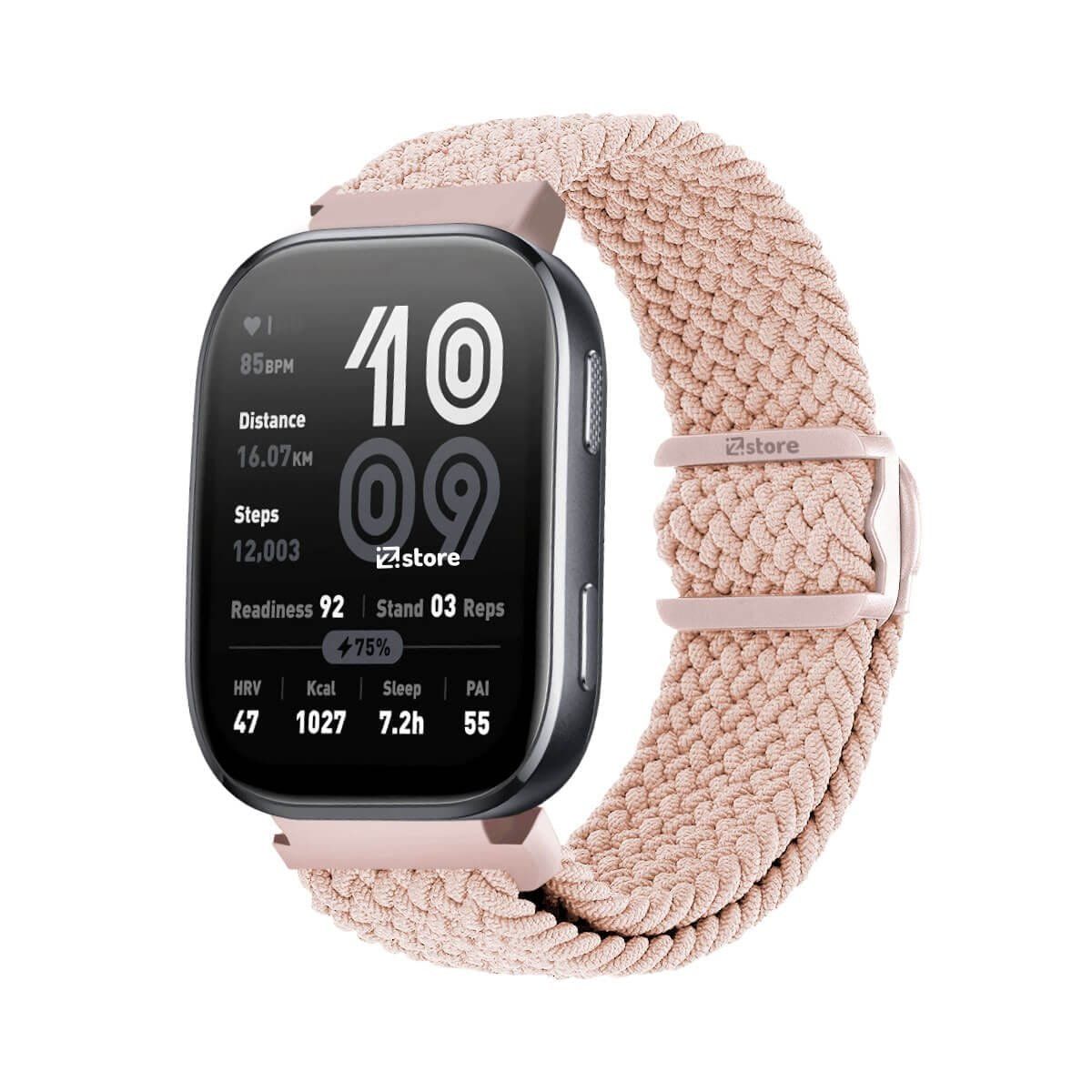 GENERICO - Correa de Nylon Para Amazfit Bip 6 Broche PVC Rosa