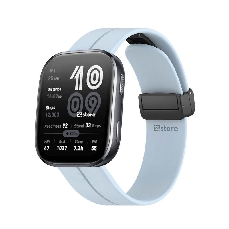 GENERICO - Correa Silicona Para Amazfit Bip 6 Broche Magnético Celeste Cielo