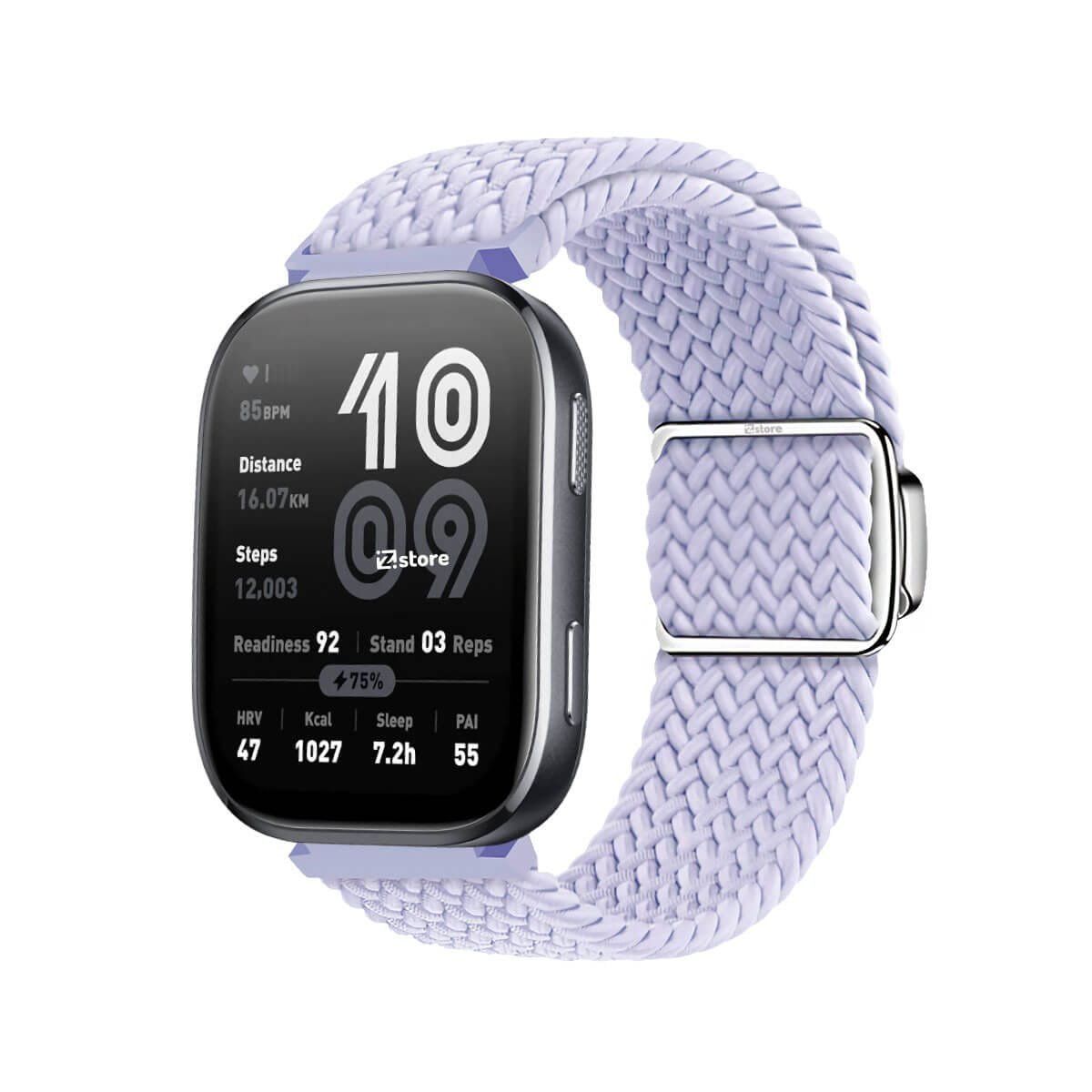 GENERICO - Correa de Nylon Para Amazfit Bip 6 con Broche Magnético lila