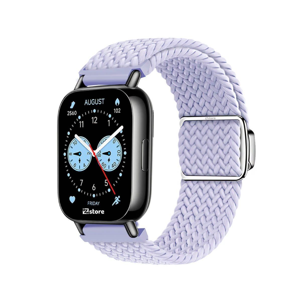 GENERICO - Correa de Nylon Para Redmi Watch 5 Lite con Broche Magnético lila