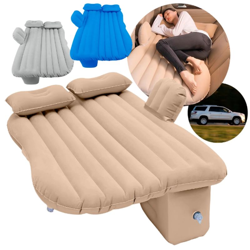 GENERICO - Colchon Inflable para Auto crema