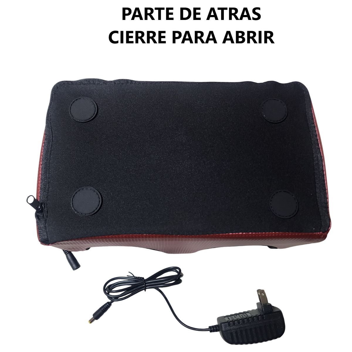 GENERICO - Masajeador de pies con 2 cabezales - ROJO