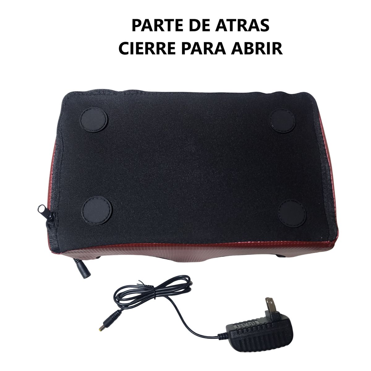 GENERICO - Masajeador de pies con 2 cabezales - ROJO