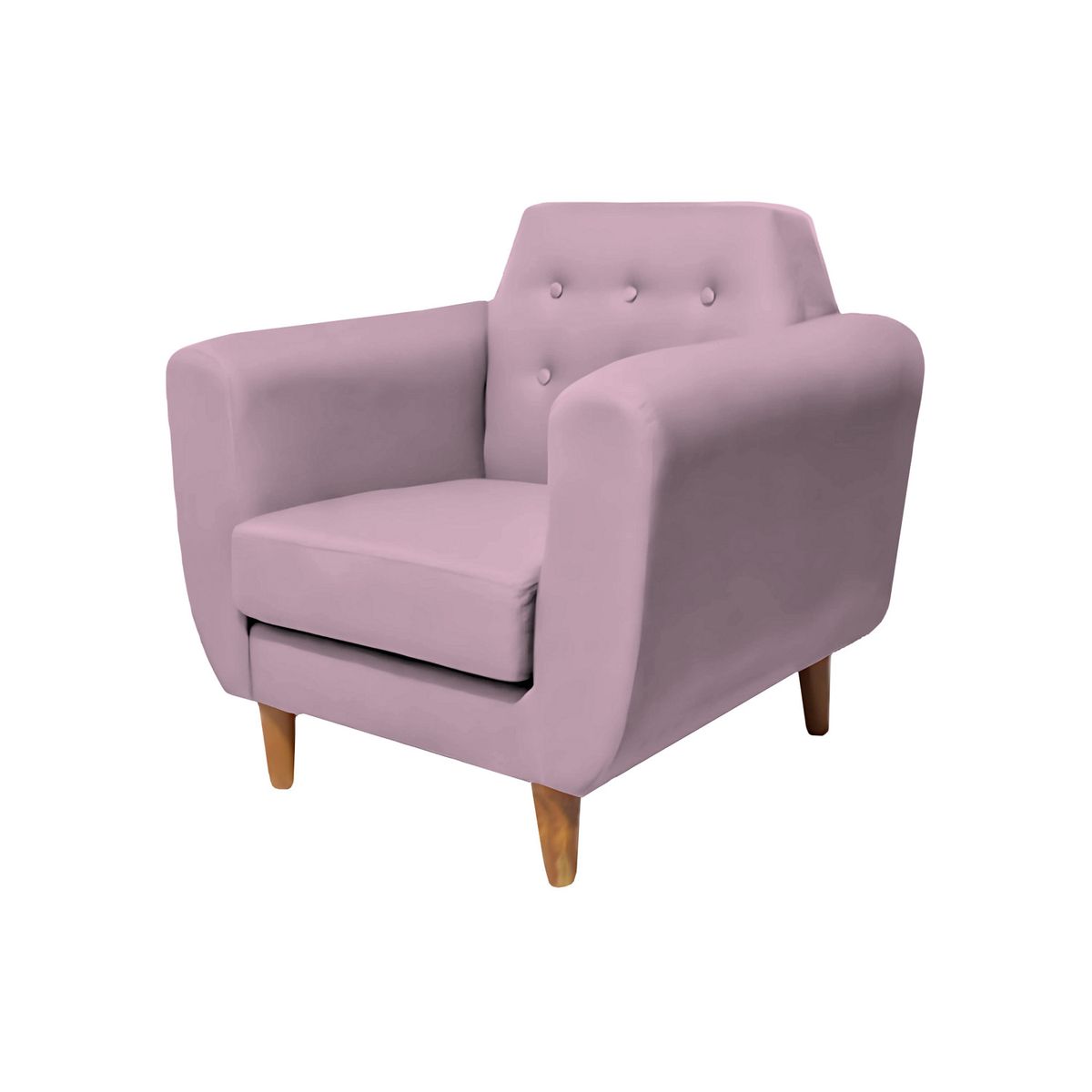 BARAKA HOME - Sofá Vintage Sofía 1 Cuerpo - Rosado