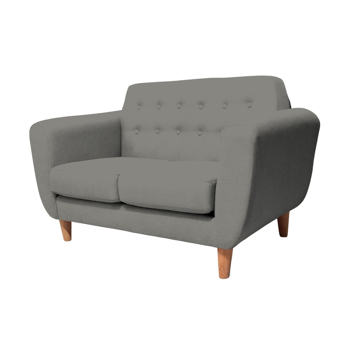 BARAKA HOME - Sofá Vintage Sofía 2 Cuerpos - Gris oscuro