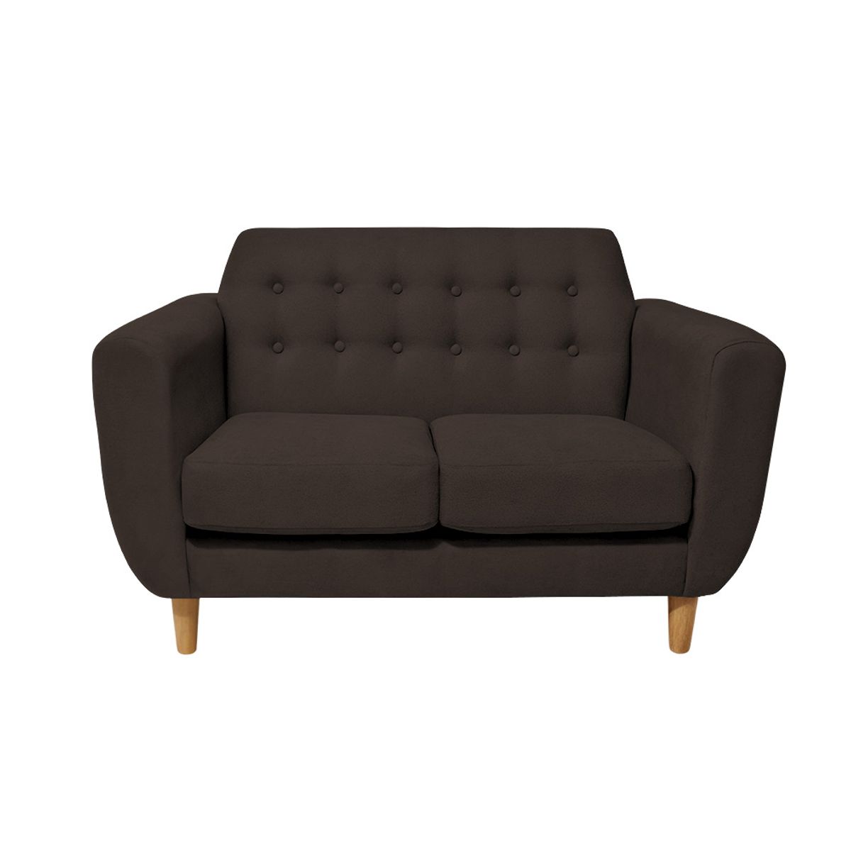 BARAKA HOME - Sofá Vintage Sofía 2 Cuerpos - Chocolate