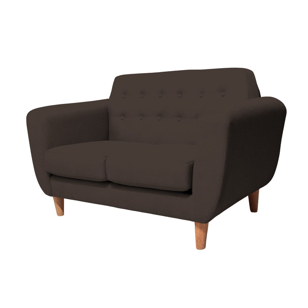 BARAKA HOME - Sofá Vintage Sofía 2 Cuerpos - Chocolate