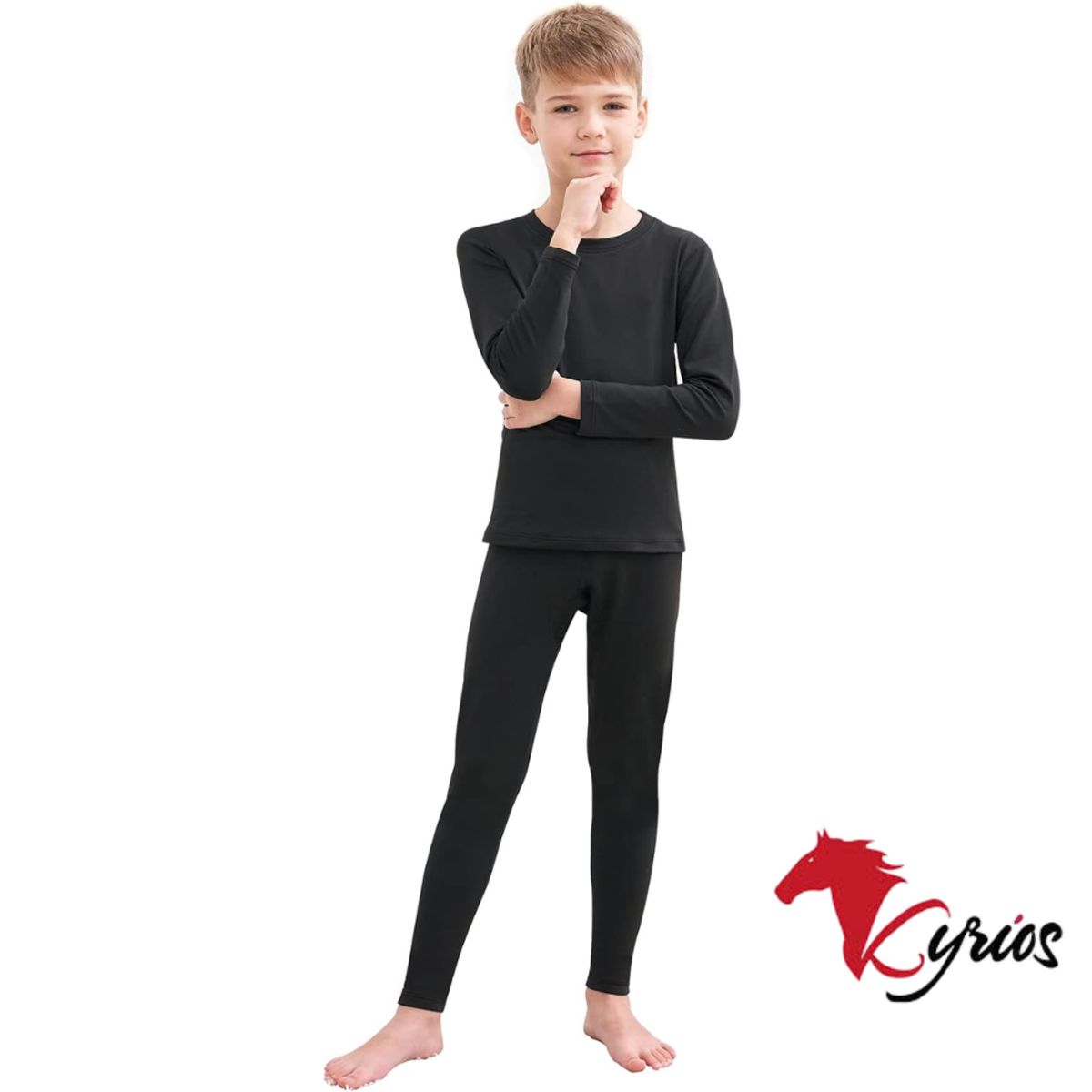 NO LOGO - Pantalón Modelo Leggins Para Niños Color Negro