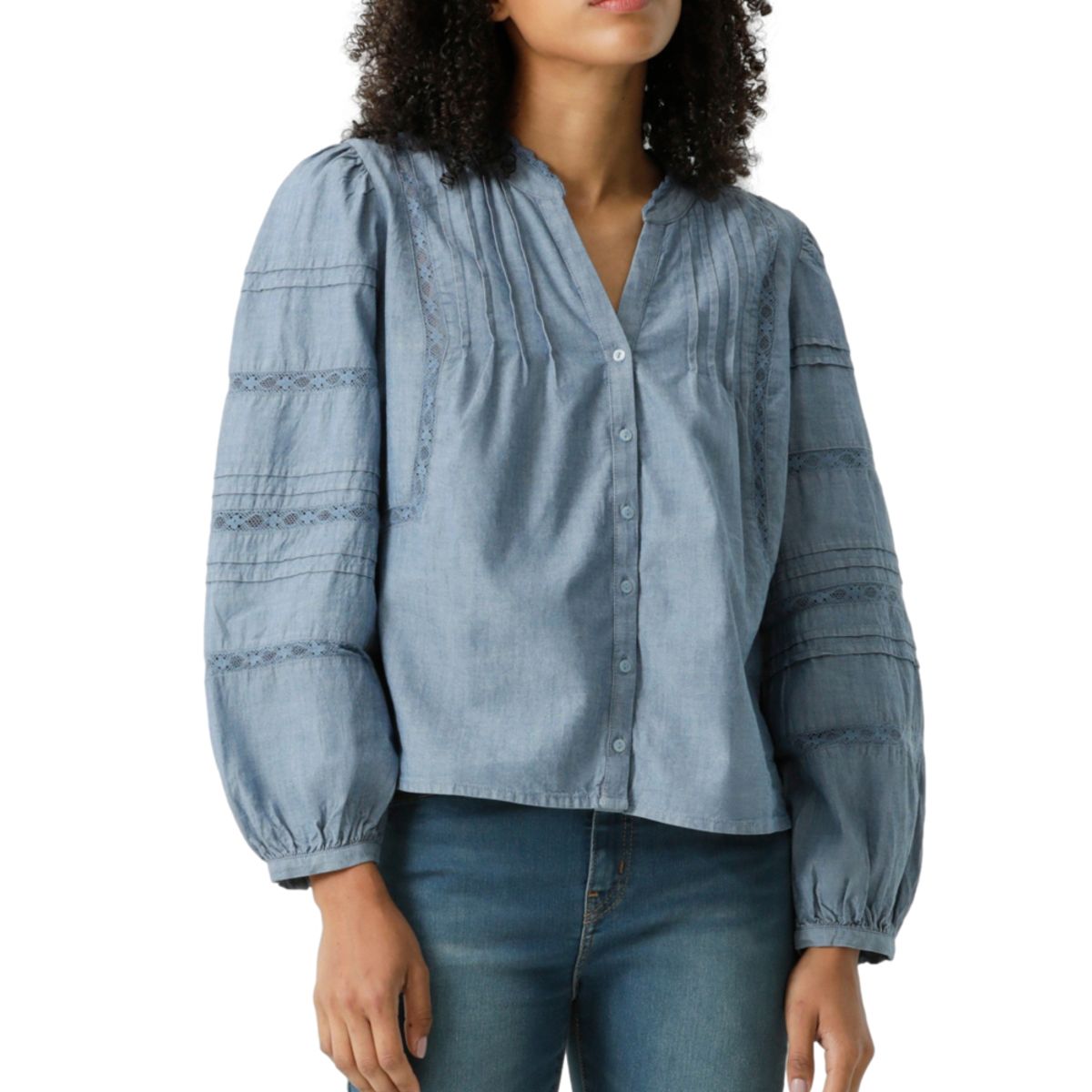 LEVIS - Blusa Mujer Mandy Blouse Azul Levis