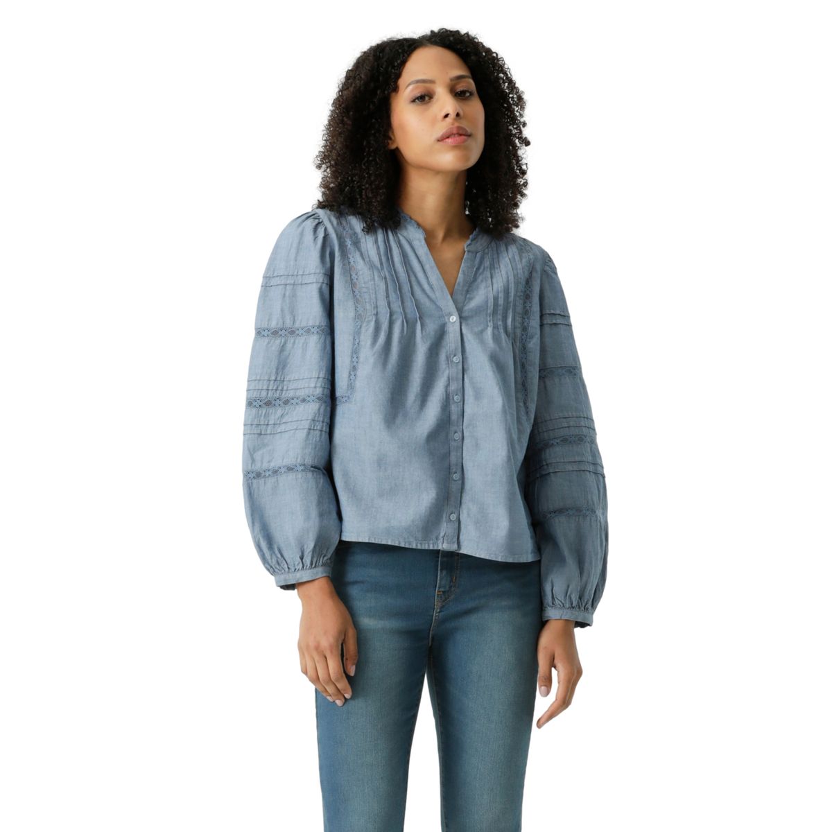 LEVIS - Blusa Mujer Mandy Blouse Azul Levis