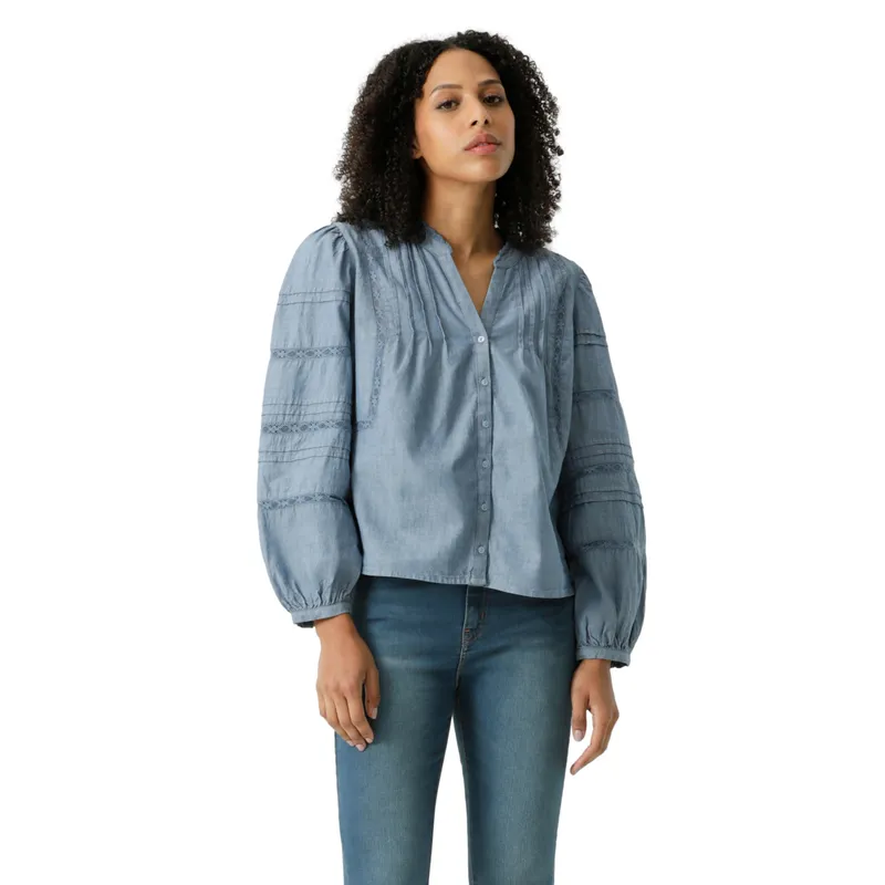 LEVIS - Blusa Mujer Mandy Blouse Azul Levis
