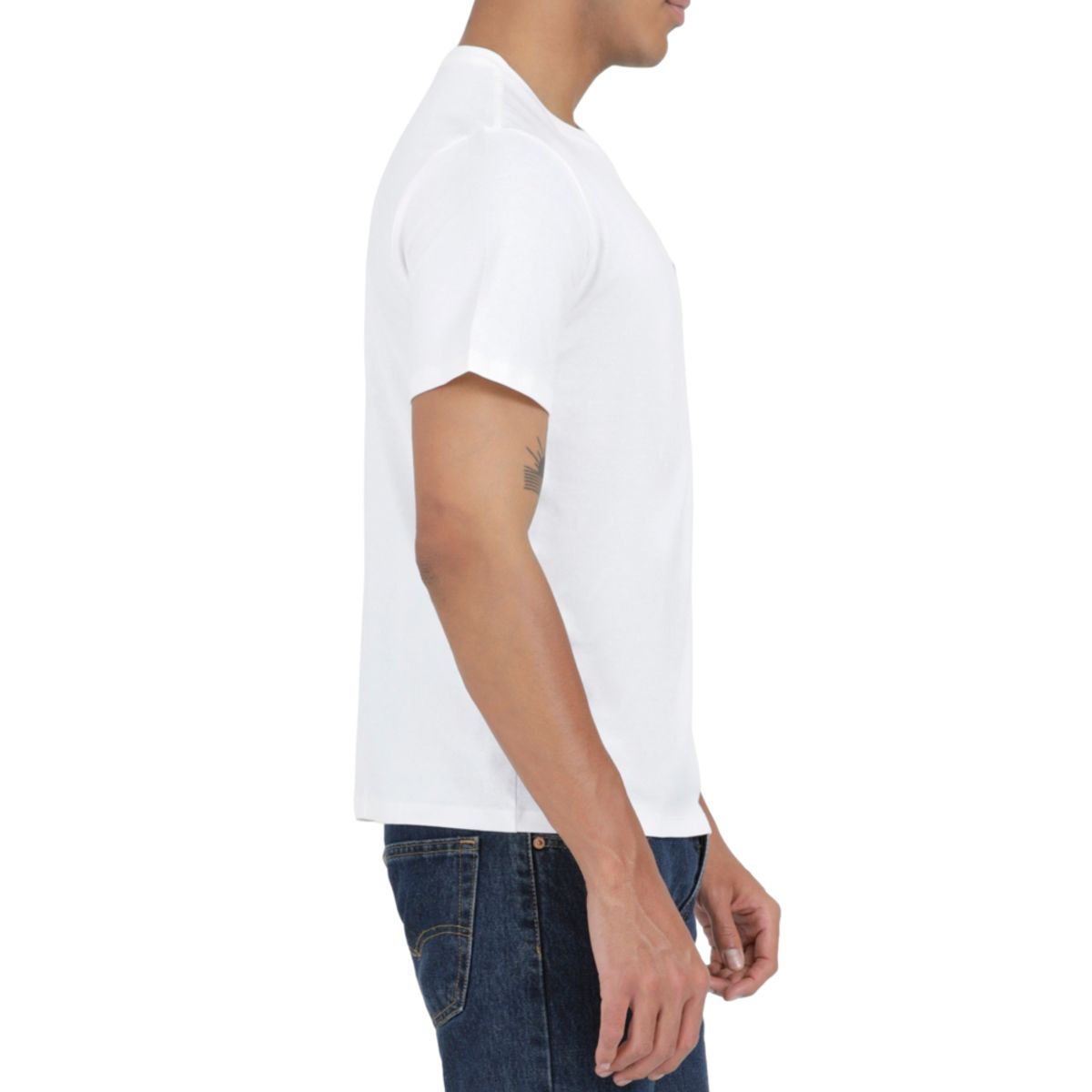 LEVIS - Polo Hombre Cuello Redondo Blanco Levis