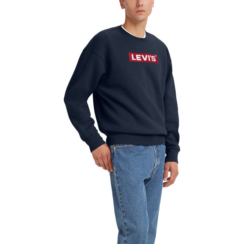 LEVIS - Polerón Hombre Relaxed fit Azul Levis