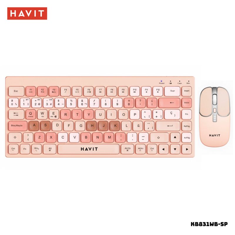 HAVIT - KIT HAVIT TECLADO Y MOUSE INALAMBRICO - KB831WB-SP