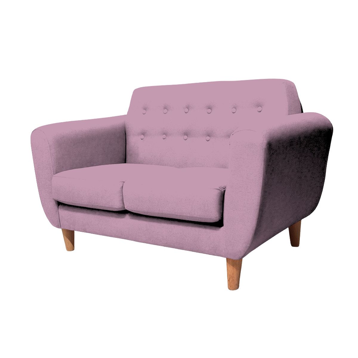 BARAKA HOME - Sofá Vintage Sofía 2 Cuerpos - Rosado