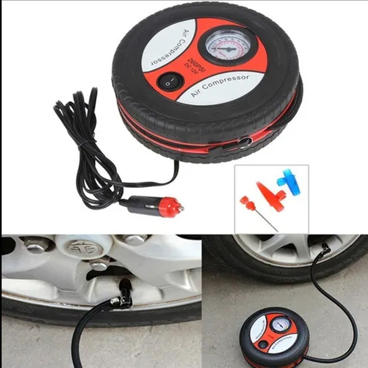 GENERICO - Mini Compresor De Aire Para Auto Inflador Portatil