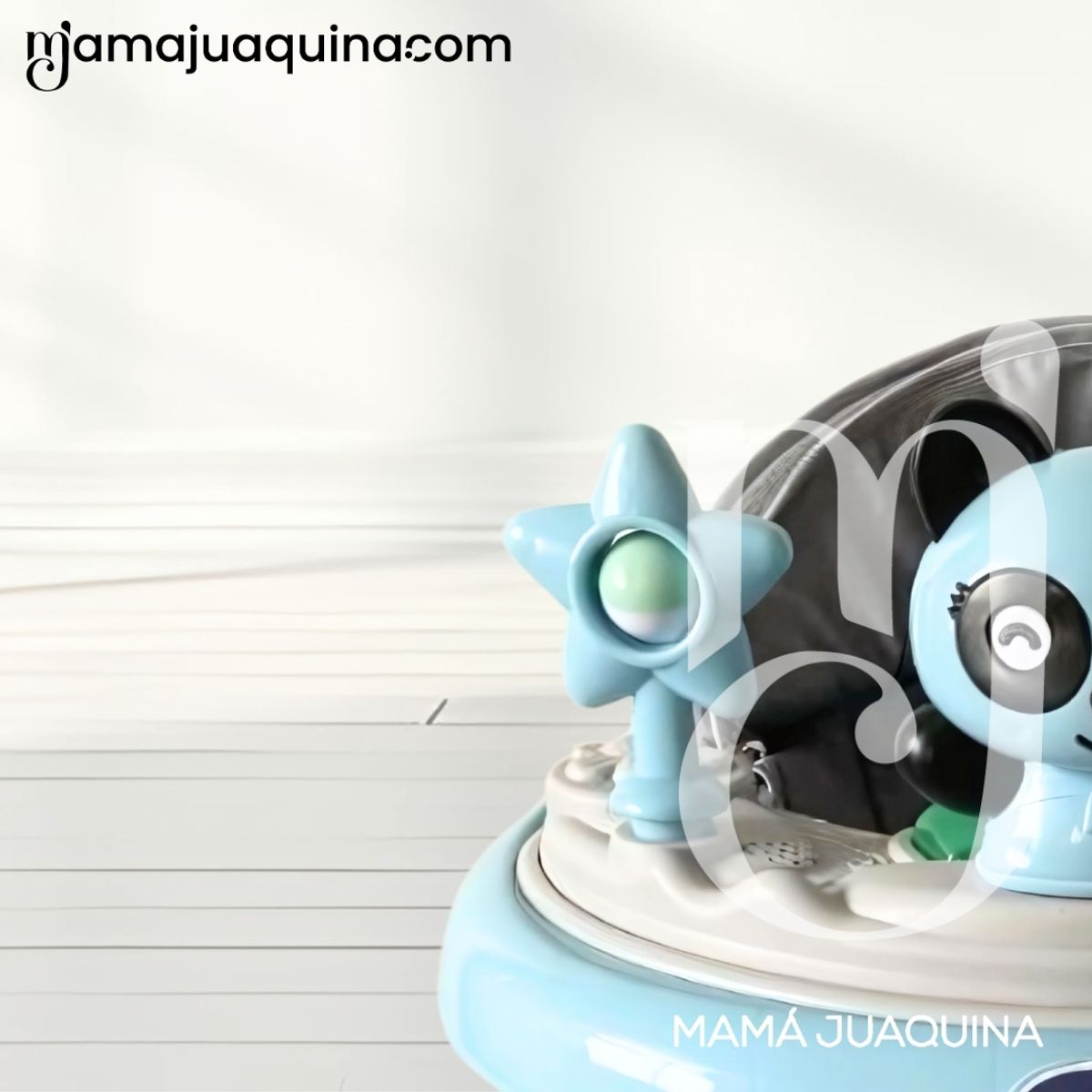 BABY - Andador con Tablero Musical «PANDIWALK» con Bluetooth Blue