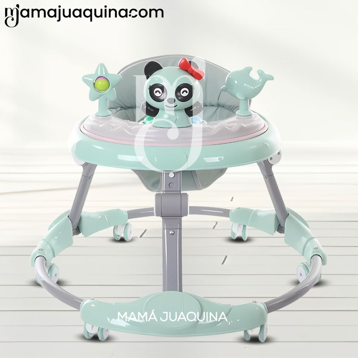 BABY - Andador con Tablero Musical «PANDIWALK» con Bluetooth Green