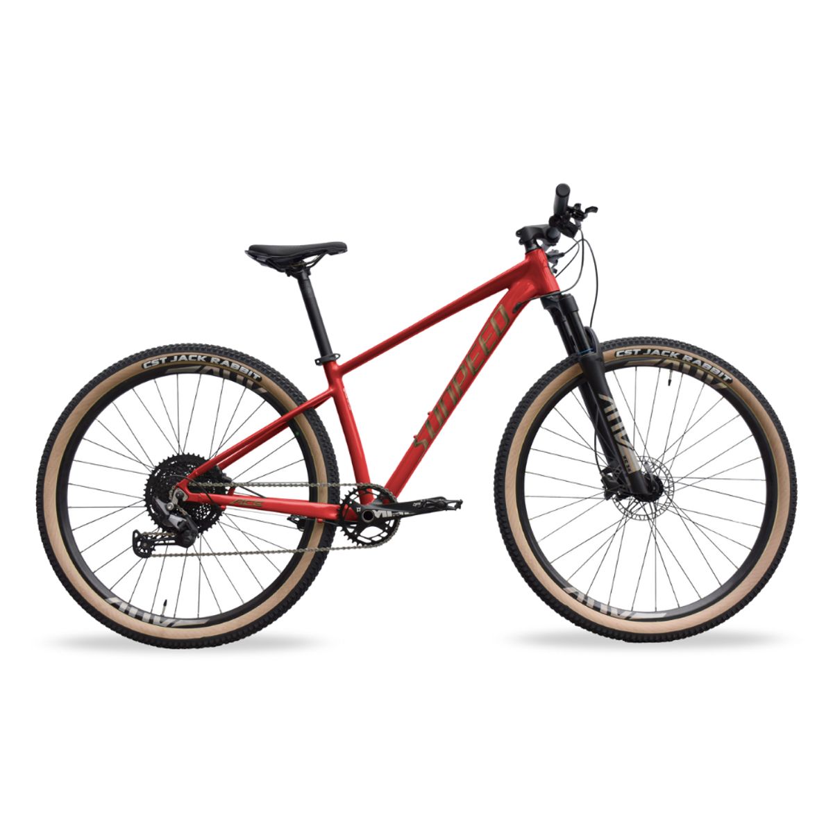SUNPEED - Bicicleta de montaña Sunpeed Ace Pro aro 29 rojo