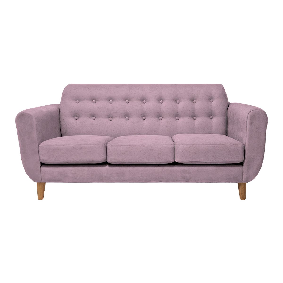 BARAKA HOME - Sofá Vintage Sofía 3 Cuerpos - Rosado