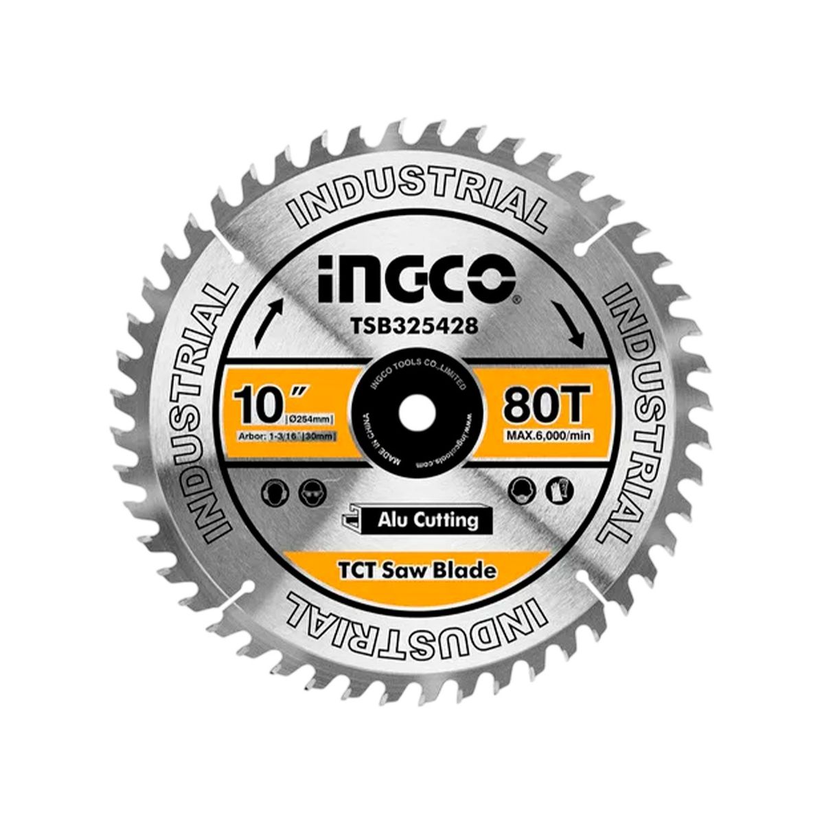 INGCO TOOLS - Disco Corte Alumnio 10 Ingco Para Ingletadora 80T Dientes - TSB325428