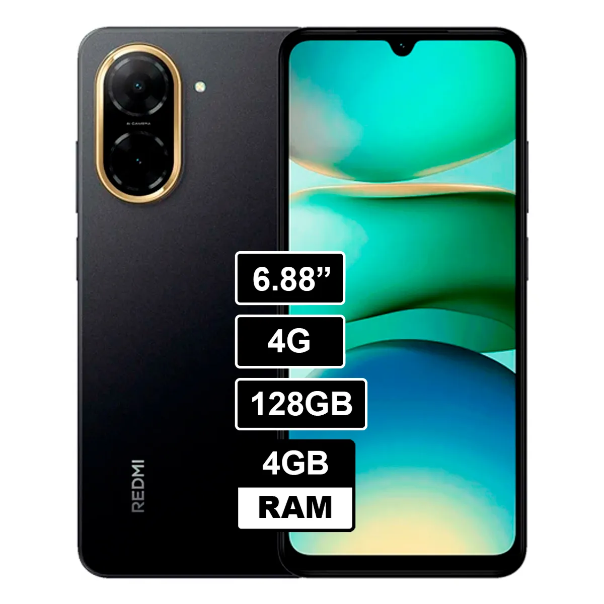 XIAOMI - CELULAR REDMI A5 4GB RAM  128GB NEGRO