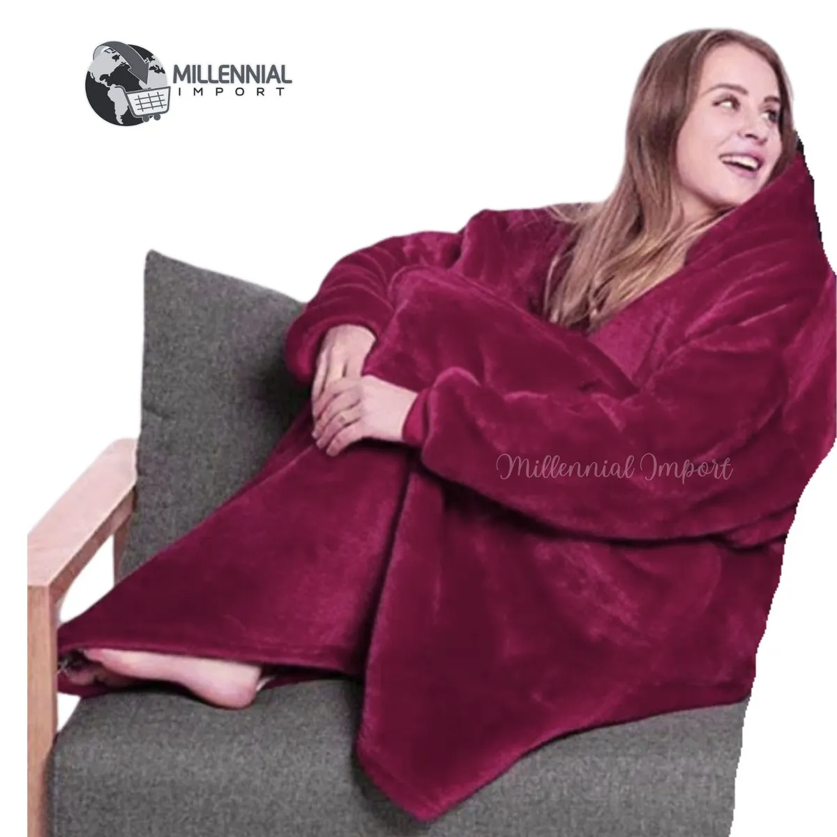 GENERICO - Huggle Hoddie Polerones Unisex Oversize Capucha Interior Peluche