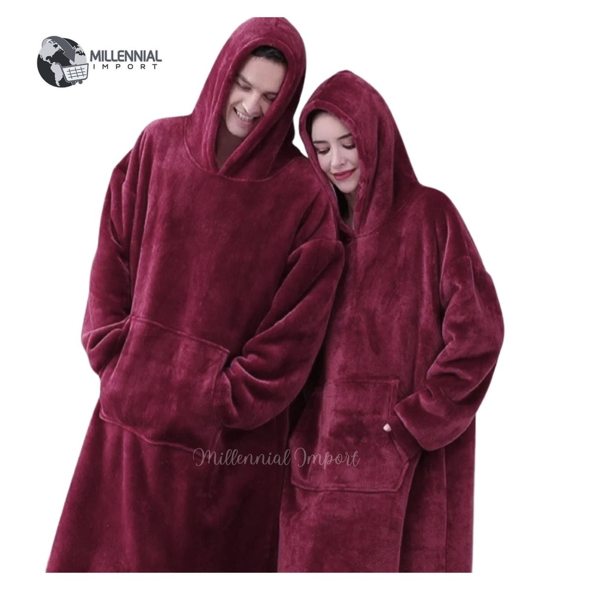 GENERICO - Polerón Calentador Adulto Unisex - Huggle Hoddie Oversize