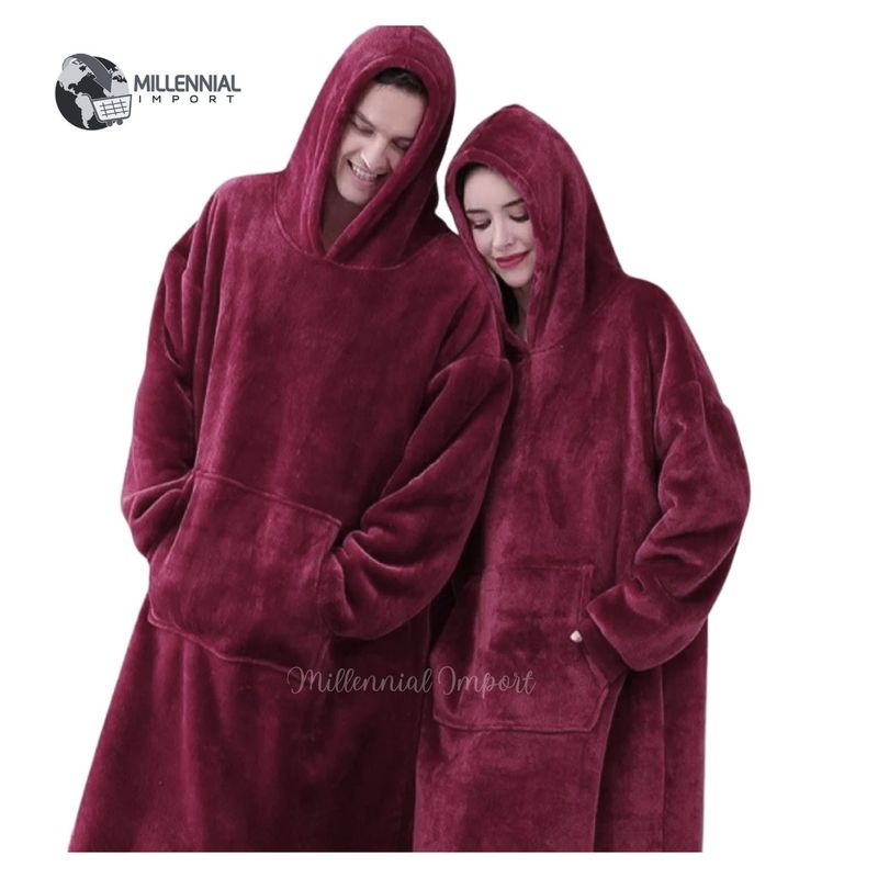 GENERICO - Polerón Calentador Adulto Unisex - Huggle Hoddie Oversize