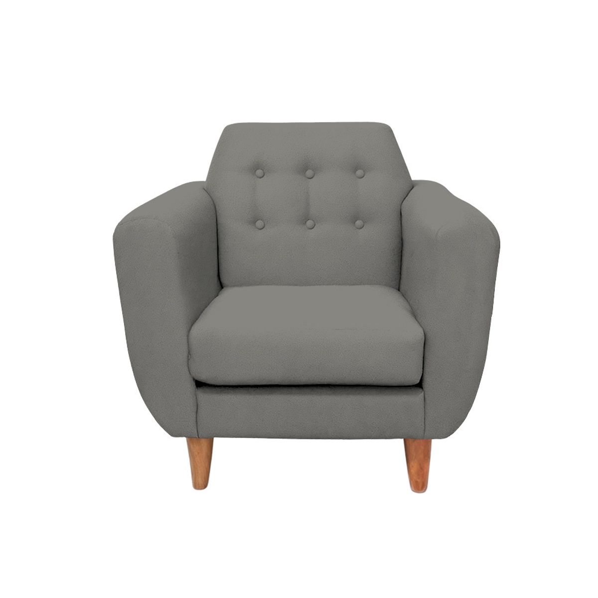 BARAKA HOME - Juego de Sala Vintage Sofía 3 + 2 + 1 - Gris oscuro