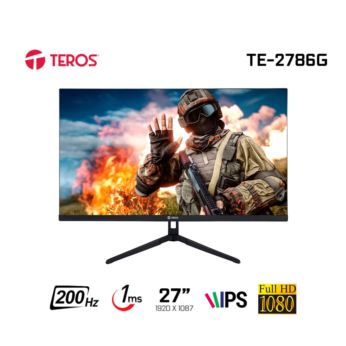 TEROS - Monitor plano gaming TEROS TE-2786G 27FHD 200Hz HDMI DP FreeSync