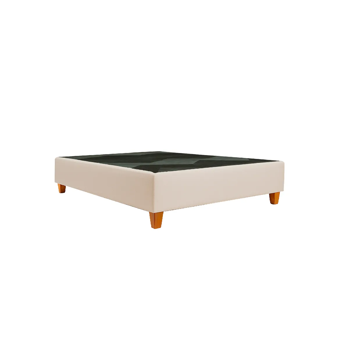 GENERICO - Box tarima reforzado+ almohada -color Beige claro - 2 plz