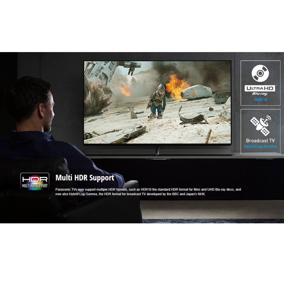 PANASONIC - Televisor Panasonic 65 SMART TV LED UHD 4K TC-65EX750W