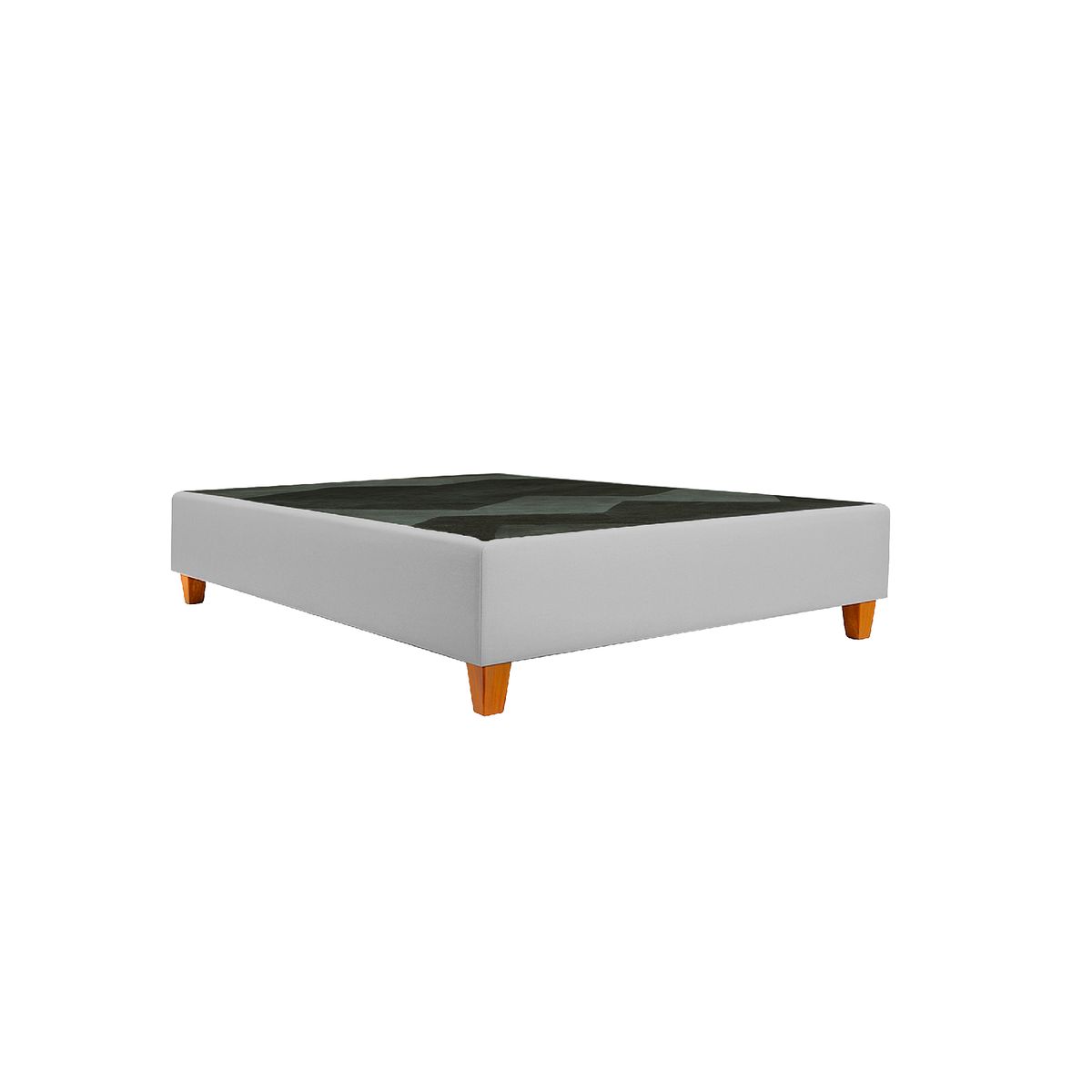 GENERICO - Box tarima reforzado+ almohada - color Gris claro - 2 plz