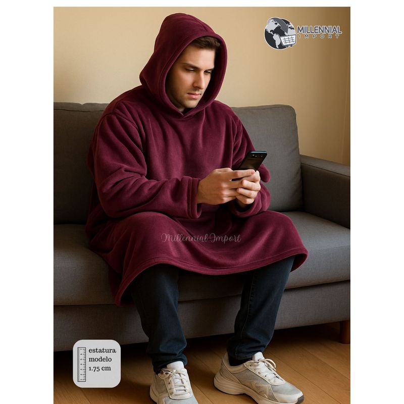 GENERICO - Huggle Hoddie Polerones Unisex Oversize Capucha